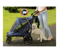 Pet Gear Zippered Pet Stroller with Double Entry Zippered Entrance for Single or Multiple Dogs/Cats, Pet Can Easily Walk/Out, No Need