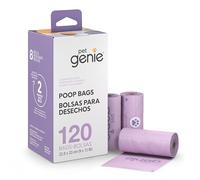 PET GENIE ON THE GO - DOG WASTE BAGS - 8 ROLLS (120 CT) 12/CS NAM