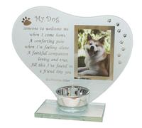 Pet Glass Memorial Candle Holder and Photo Frame - My Dog 7736