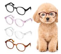 Pet Glasses 4pcs Plastic Cat and Dog Glasses Design
