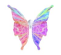 Pet Glowing Wings,Light Up Moving Butterfly Wings with Re-Battery,Kids Cosplay Halloween Fairy Costume Dress Up Party Favor Decorations, Birthday Christmas Princess Gift Ideas