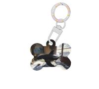 Pet Go ID Tags The Killer Whale in The Room Personalized Dog Tags and Cat Tags, Bone-Shaped Acrylic White Medium