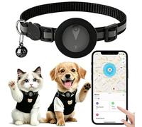 Pet GPS Tracker Collar for Cats,Mini GPS Dog Tracker,No Monthly Fee Location,Smart Pet Activity Tracker,Works with Apple iOS Find My,IP67 Waterproof Finder Tag Global Tracking*
