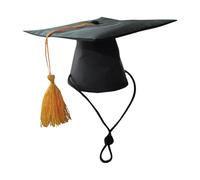 Pet Grad Hat Dog Graduation Caps Cat Bachelor Hat Pets Graduation Costume Hat Small Animal Caps with Yellow Tassel for Puppy Kitty