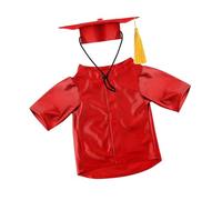 Pet Graduation Robe with Hat Soft Fabric Costume for Holiday Pet Graduation Ceremony Accessories