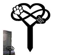 Pet Grave Markers, Grave Dog Marker, Memorial Dog Stone Acrylic Grave Player Sign, Garden Decoration Cemetery Sign, Lawn Ornaments, Pier, Se référer au descriptif, Acrylic, Refer to description