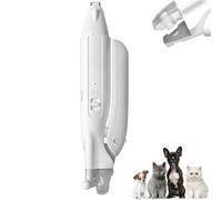 Pet Groomer 2 in 1 Nail Clippers, 2 in 1 Pet Nail Trimmers & Shavers with 2 LED Lights, Quiet Pet Grooming Kit, Rechargeable Pet Micro Precision Electric Trimmer for Small Medium Dogs Cats