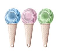 Pet Grooming Brush - Animal Hair Removal and Skin Massaging Soft Bristle Brush, Effective Grooming Tool for Cats and Dogs, Indoor Outdoor Use, Pure for Long, Short, Small, Medium, 2.99 Inches