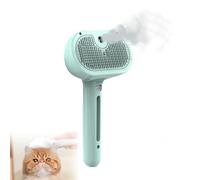Pet Grooming Brush, Cat Dog Steam Brush,One-Click Steam Pet Spray,for Bathing Pets Grooming Massage(Green)