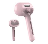 Pet Grooming Brush, Detangling Spray Comb Dogs Cats, Built-In Mist Function for Shedding Control, Soft Bristle Hair Removal Brush for Small and Medium Pets, White Pink