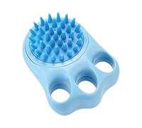 Pet Grooming Brush, Gentle For Sensitive Skin, 10.8x8.5x4.7cm, Soft Silicone Dog And Cat Bath Brush, Rubber Pet Grooming Shampoo Dispenser, Deep Cleaning, For Poodle, Pomeranian