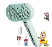 Pet Grooming Brush, Pet Spray Hair Removal Comb, Cat Spray Brush For Shedding, Water Brush For Cats And Dogs, Massage Hair Removal Comb With Water Tank And Release Button(Green)