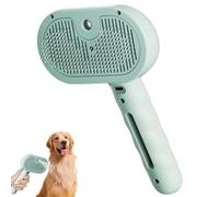 Pet Grooming Brush, Pet Spray Hair Removal Comb, Rechargeable Steam Grooming Brush with Water Tank for Dogs & Cats, Self-Cleaning Pet Hair Removal Comb (Green)