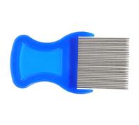 PET Grooming Brush Stainless Steel Tooth Comb for Puppy Dogs | Removes Dust and Debris, Ergonomic Sky Blue Plastic Design, Grooming Use for Puppies and Dogs Random Color