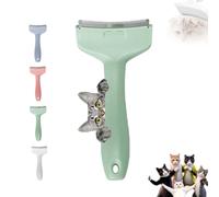 Pet Grooming Brushes, Hair Removal Tools For Dogs And Cats, V-toothed Hair Removal Combs, Effectively Reduce The Loss Of Short, Medium And Long Hair In Cats(Green+white,L)