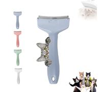 Pet Grooming Brushes, Hair Removal Tools For Dogs And Cats, V-toothed Hair Removal Combs, Effectively Reduce The Loss Of Short, Medium And Long Hair In Cats(Blue+pink,L)