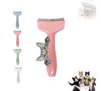 Pet Grooming Brushes, Hair Removal Tools For Dogs And Cats, V-toothed Hair Removal Combs, Effectively Reduce The Loss Of Short, Medium And Long Hair In Cats(Pink,L)