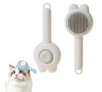 Pet Grooming Comb brush For Cat and Dog - Ultimate Deshedding Tool for Long and Short Hair Pets (A-White)