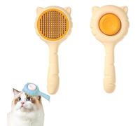 Pet Grooming Comb brush For Cat and Dog - Ultimate Deshedding Tool for Long and Short Hair Pets (B-Orange)