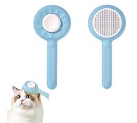 Pet Grooming Comb brush For Cat and Dog - Ultimate Deshedding Tool for Long and Short Hair Pets (C-Blue)