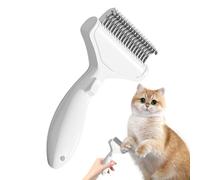 Pet Grooming Comb, Curved Massage Brush for Pets, Knot Remover for Dog Coat, Comfortable Grip Function, Robust Pet Accessories, Perfect for Long, Loose, Thick Coat, Cheese
