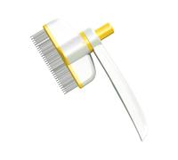 Pet Grooming Comb - Double Sided Pill Removal Tool For Dogs, Detangling Comb For Cats | Ergonomic Handle, Pet Tooth Grooming Brush, Comb