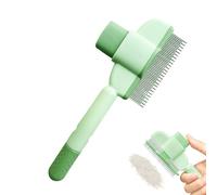 Pet Grooming Comb - Hair Removal Brush with Release Button, Undercoat Tool for Dogs and Cats, Effective for Long and Short Hair, Easy Cleaning, Comfortable Grip, Home Grooming Accessory