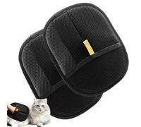 Pet Grooming Gloves, 2pcs Double Sided Grooming Glove For Pets, Static Removal Gloves Pet Hair, Versatile Grooming Gloves For Washing, Deshedding