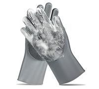 Pet Grooming Gloves - Gentle Dog Bathing Shampoo Brush - Massage Mitt with Enhanced Five Finger Design - Efficient Deshedding Glove for Dogs, Cats, Rabbits and Horses - 1 Pack