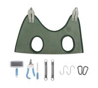 Pet Grooming Hammock - 10pcs Dog And Cat Nail Trimming Kit With Adjustable Harness, Bathing, Claw Care, And Ear Cleaning Helper | Nail Filing Board, Grooming Accessory For Small Medium Large Pets