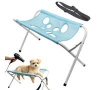 Pet Grooming Hammock, Pet Bathing Hammock & Washing Holder for Small Dogs Cats, Portable Dog Shower Sling Stand with Foldable Frame for Nail Trimming, Ear Cleaning & Daily Care