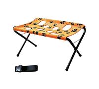 Pet Grooming Hammock with Metal Stand for Dogs Cat Bathing | Breathable three-layer mesh and thickened steel frame, designed for grooming, fits for small to medium-sized pets Orange