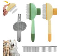 Pet Grooming Kit: 5pcs Dense Prong Pet Combs & Detangling Tools, Effectively Remove Loose Hair and Open Knots, Ideal for Cats and Dogs