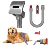 Pet Grooming Kit Compatible with Dyson V7 V8 V10 V11 V15 Vacuum Cleaner | Flexible Extension Hose Mattress Tool Stiff Brush Soft Bristle and Flexible Crevice Tool for Home Cleaning