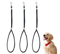 Pet Grooming Loops, 3Pcs Dog Grooming Leash with Adjustable Double Retaining Ring Clasp, Rotating Pet Bath Leash for Table Shower Outdoor Activities