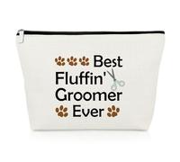 Pet Grooming Makeup Bag Dog Groomer Gifts Grooming Gifts for Groomers Dog Cat Hairdressers Cosmetics Bag Thank You Presents for Fur Mum Pet Lover Hair Stylist Christmas Birthday Travel Cosmetics Pouch
