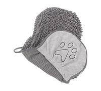 Pet Grooming Mitt, Double Sided, 62x25cm, Microfiber Dog Towel, Quick Dry Paw, Hanging Loop, For Kitten, Medium, Large Breed, Home, Bathroom, Bathtub, Laundry, Cleaning
