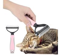 Pet Grooming Rake, Deshedding Dematting Tool Extra Wide Dog Grooming Brush Pet Deshedding Dog Brush Cat Brushes Grooming Tool Pet Grooming Combo Hair Brush for Dogs Cats (Small Size)
