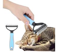 Pet Grooming Rake, Deshedding Dematting Tool Extra Wide Dog Grooming Brush Pet Deshedding Dog Brush Cat Brushes Grooming Tool Pet Grooming Combo Hair Brush for Dogs Cats (Small Size)