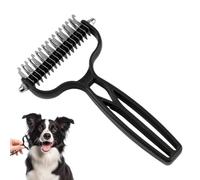 Pet Grooming Rake Double-Sided Loose Hair Removal Tool