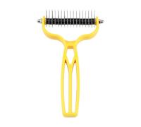 Pet Grooming Rake for Dog Ergonomic Handle Animals Massage Tool