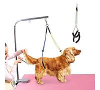 Pet Grooming Table Rope Adjustable Grooming Leash For Pet Neck and Haunch Holder Belly Strap Set For Pet Grooming Table Pet Grooming Loop (Grooming Arm with Clamp Not Included)