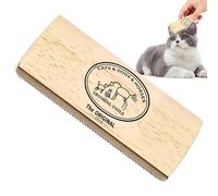 Pet Grooming Tool for Dogs, Grooming Brush, Undercoat Remover - Healthy Sheen Traditional Hand Scraper Style, Fine Teeth + Dead Removal, Polished Hardol Handle