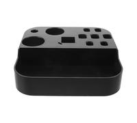 Pet Grooming Tool Organiser Adjustable Compartment Holder Black Plastic | Salon and DIY Use, Holds Grooming Tool Clips, Space Saving Design with Optimised Workflow