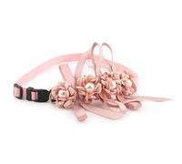 Pet Grooming Wedding Party Ornaments With Flower Decoration Adjustable Cat Dog Collar For Shiba Inu Yorkshire Terrier Pug,A,L