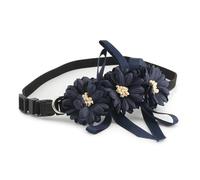 Pet Grooming Wedding Party Ornaments With Flower Decoration Adjustable Cat Dog Collar For Shiba Inu Yorkshire Terrier Pug,D,XS