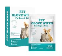 Pet Grooming Wipes - Pet Washing Glove Wipes | Cleaning & Deodorizing Grooming Gloves, Soft Skin-Friendly Cat Odor-Controlling Mitt, Grooming Tool For Kitten Horse Puppy Small Animal