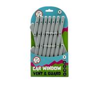 Pet Guru Car Window Vent & Guard for Dogs Puppies and Cats Universal Adjustable Lattice Telescopic Fence (Grey, 1)