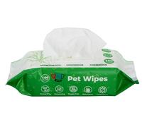 Pet Guru® Dogs & Cats 100% Plastic Free Biodegradable Antibectrial Deodorizing Multi-Purpose Cleaning Thick Pet Wipes Fiber Plant Based Alcohal Free Pet Wipes (1200 Wipes, Unscented)