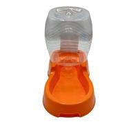 Pet Guru® Pet Dog Gravity Water Bowl Dispenser Plastic Automatic Pet Water Feeder Dispensers Self Feeding Water Station For Pet Dogs Puppy & Cats (ORANGE, 500ML)